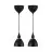 Nordlux Ray 2-Kit Pendellampa Metall Svart | Passande för 2x E14