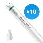 Flerpack 10x Philips LED Rör T8 MASTER (EM/Mains) Ultra Efficiency 20W 3700lm - 840 Kallvit | 150cm - Ersättare 58W