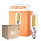 Flerpack 6x Osram LED Special E14 Tubular Lampa T26 Filament Klar 4.8W 470lm - 827 Extra Varm Vit | Dimbar - Ersättare 40W
